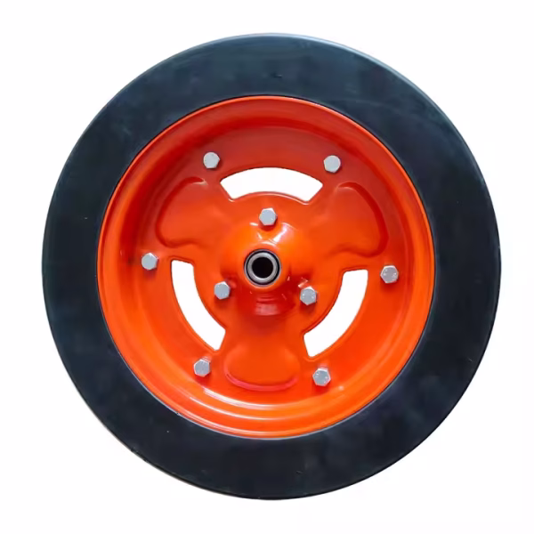13 Inch Wooden Cart High Load Solid Wheel - Image 2
