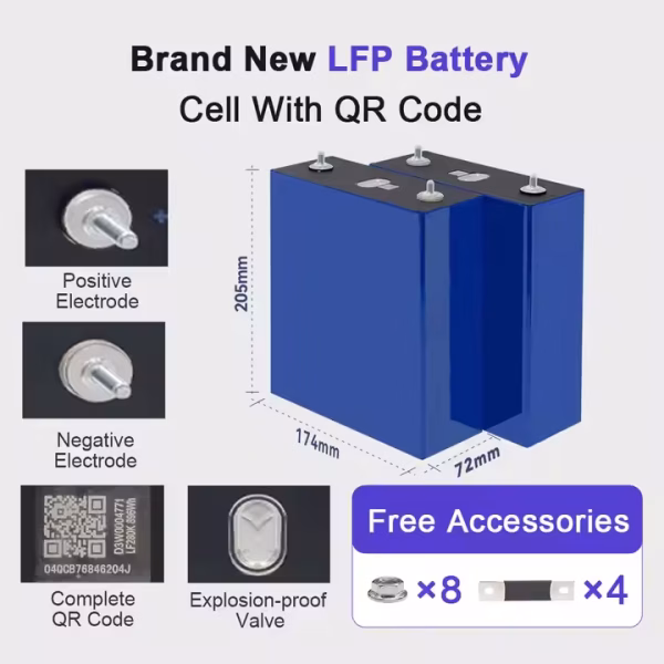 Hithium 300Ah 314Ah Prismatic Solar Lithium Ion Batteries 3.2V LiFePO4 Battery Rechargeable Energy Storage Battery - Image 5