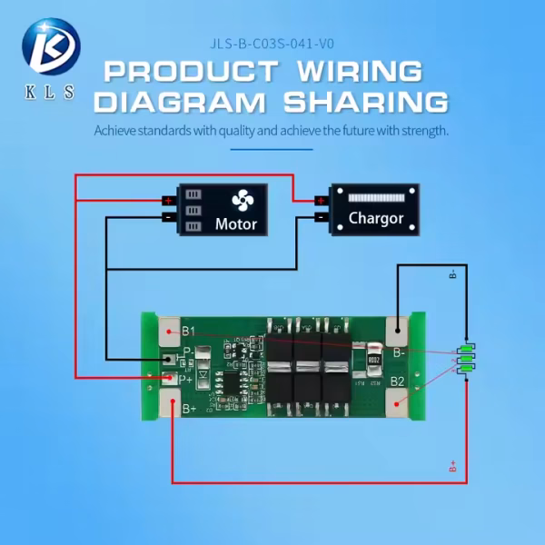KLS Lifepo4 Bms 3s 4s 5s 8s 16s 20s 12v 24v 48v 60v 100a 200a Lfp Bms for Lithium Battery Pack - Image 5